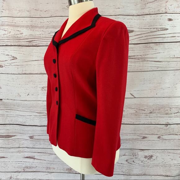 Pendleton red black vintage 100% virgin wool - Picture 3 of 12